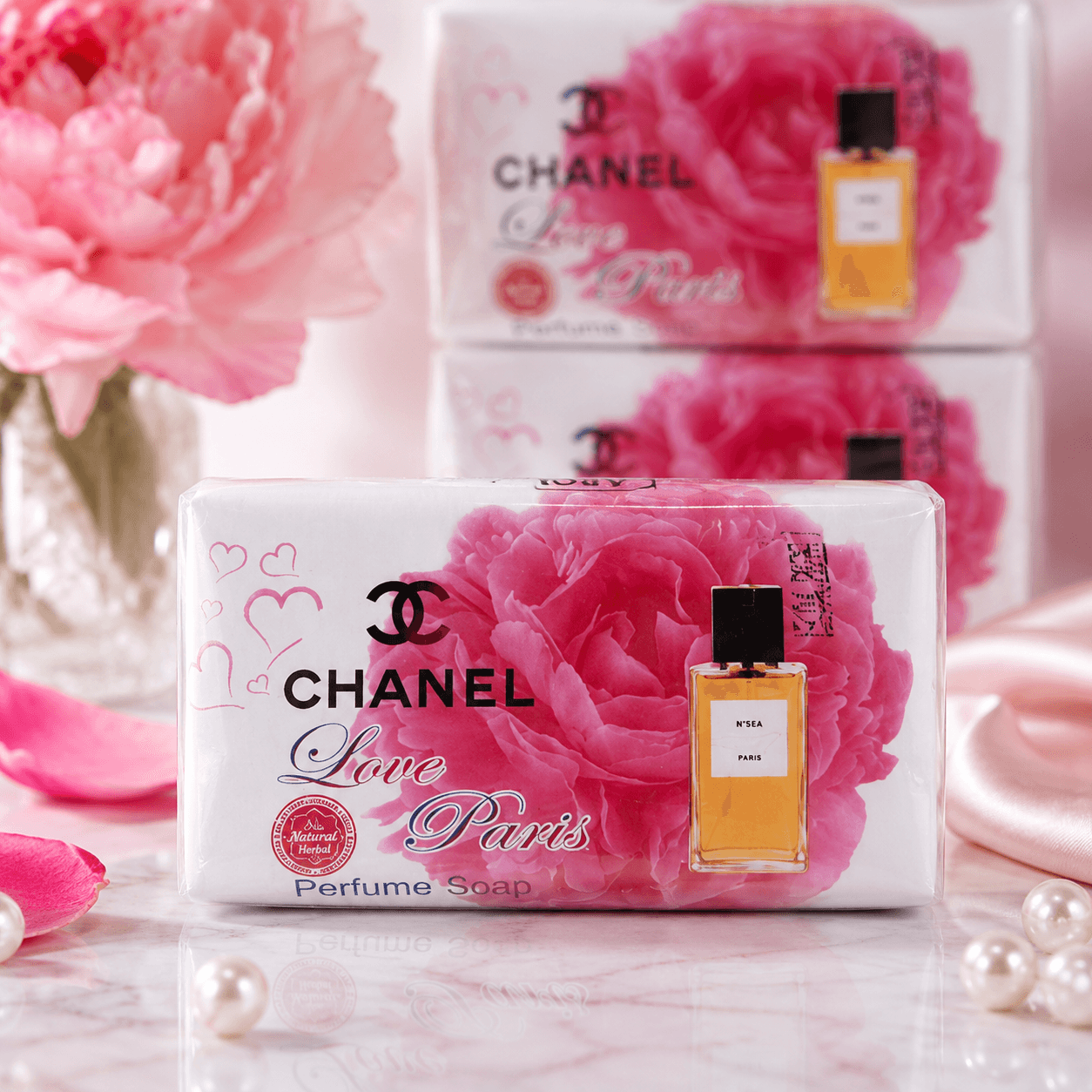 Арома — туалетное мыло женское, 140 г — "Chanel" в кор