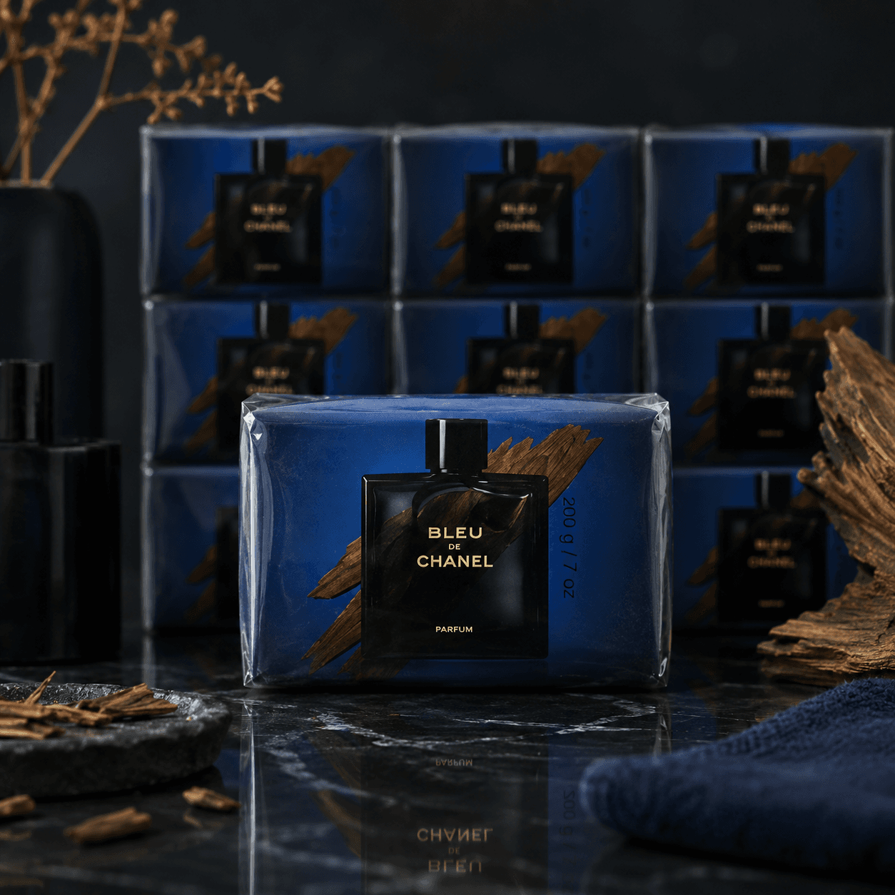 Арома — туалетное мыло мужское, 140 г — "Blue de chanel" в кор