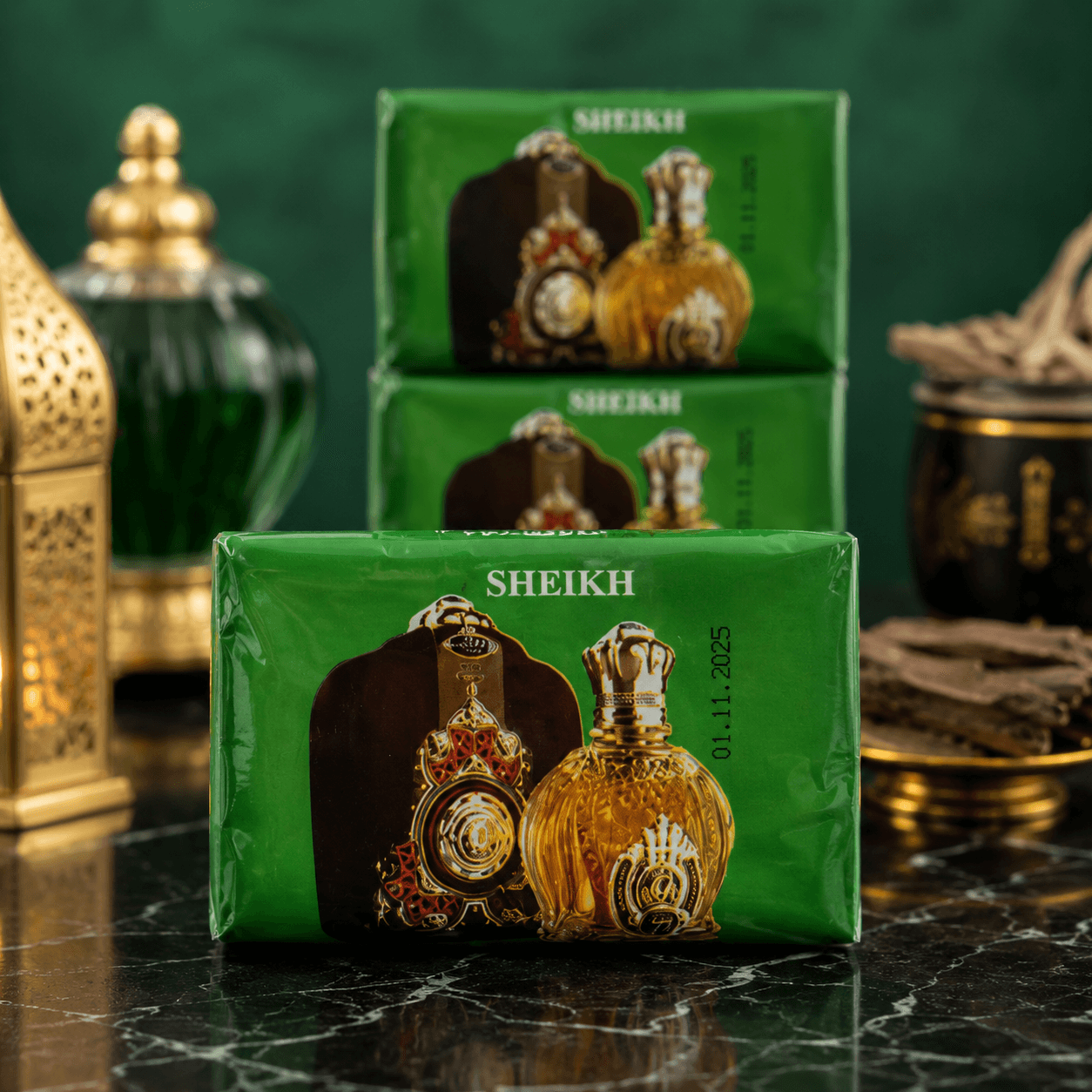 Арома — туалетное мыло мужское, 140 г — "Sheikh" в кор