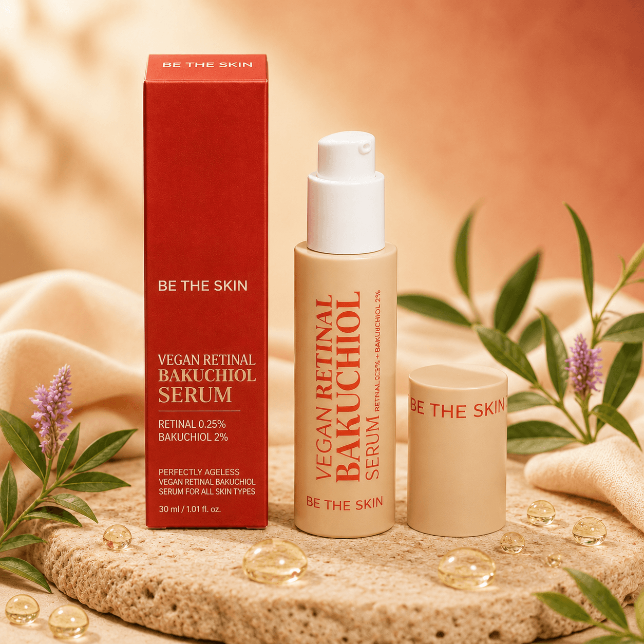 Be The Skin Vegan — сыворотка с ретиналем и бакучиолом
