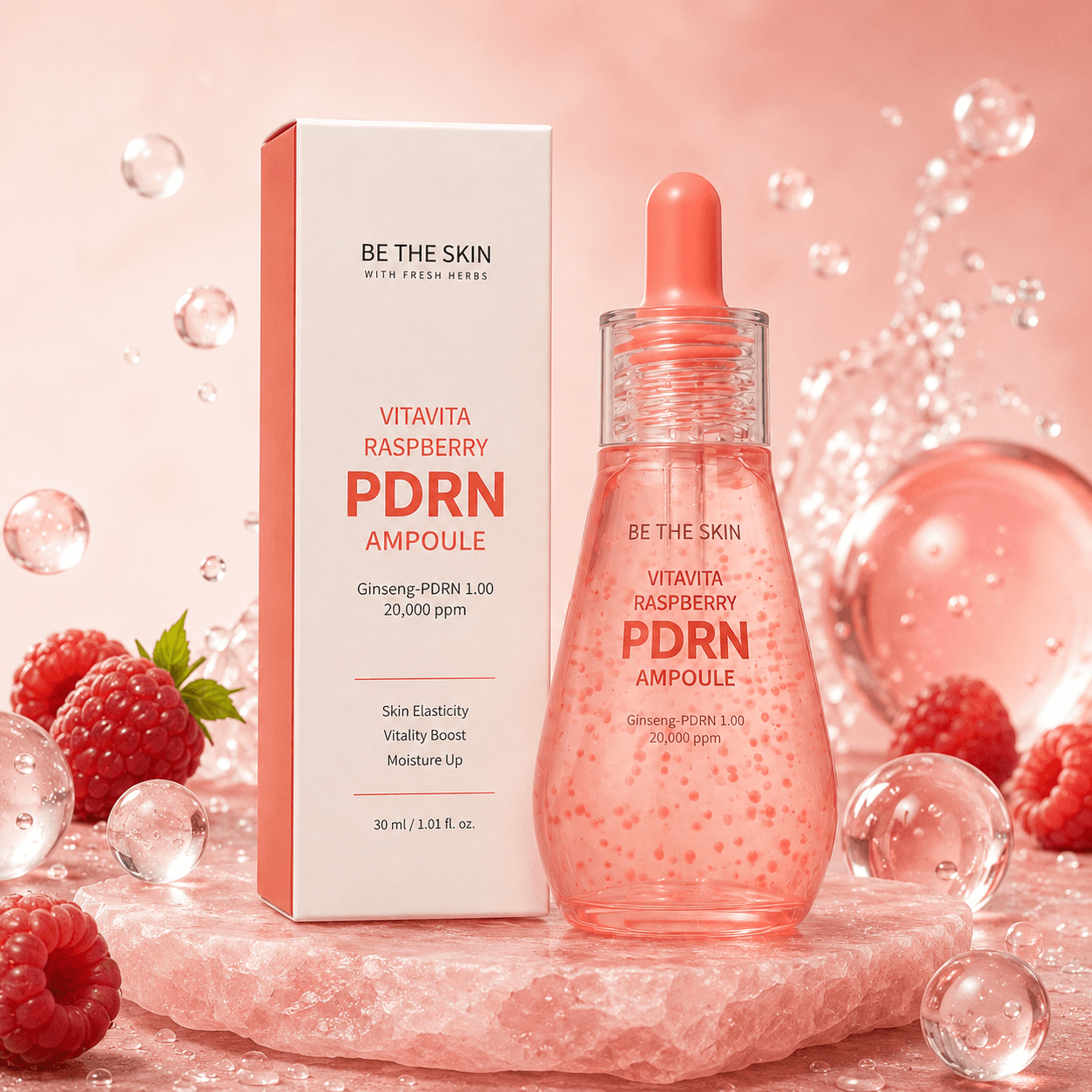 Be The Skin Vitavita Raspberry PDRN — ампула с малиной и растительным PDRN