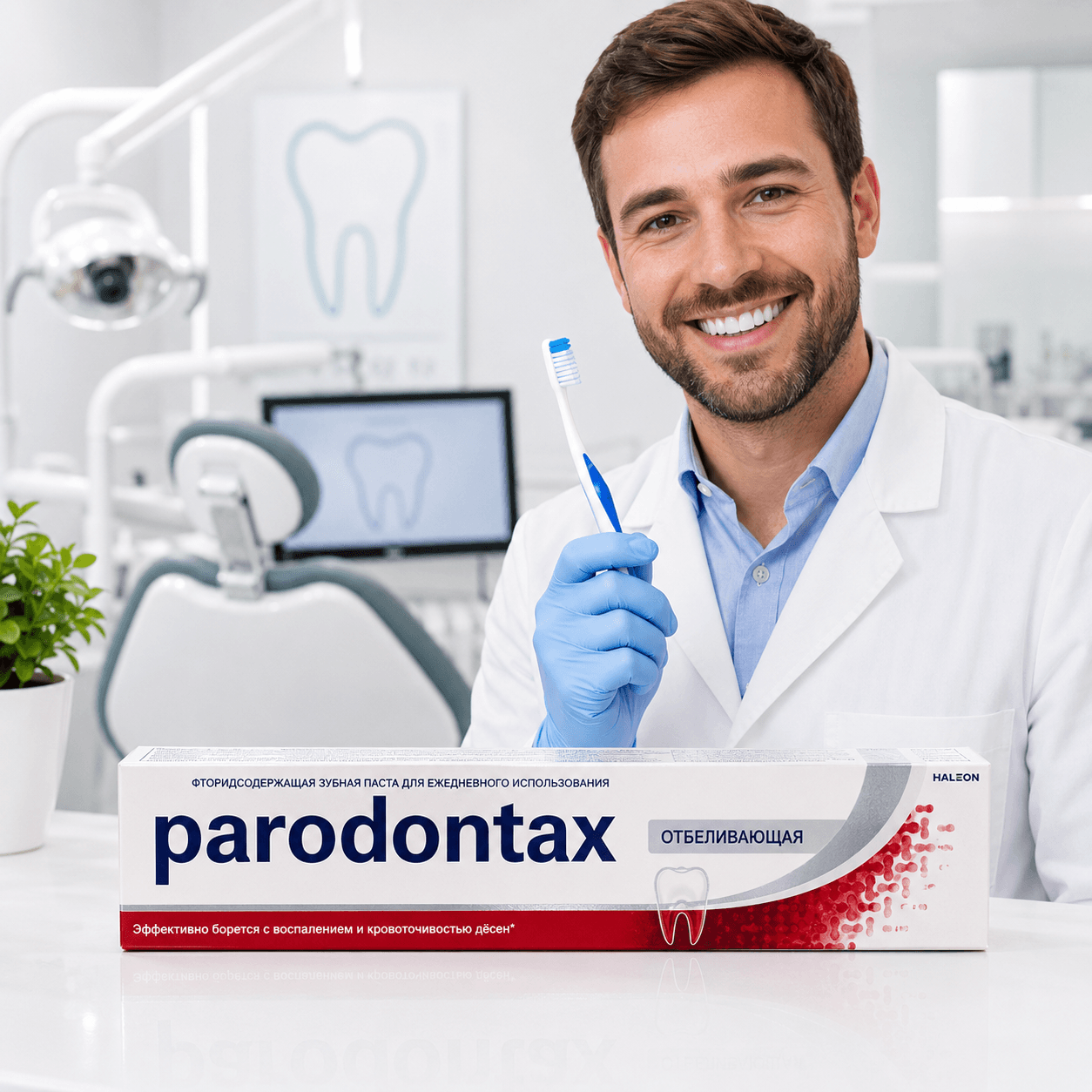 Parodontax — зубная паста для здоровья дёсен, «Отбеливающая», 75 г