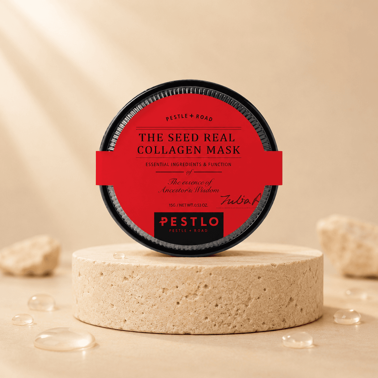 Маска PESTLO The Seed Real Collagen — 100% природный коллаген из водорослей, 15 г
