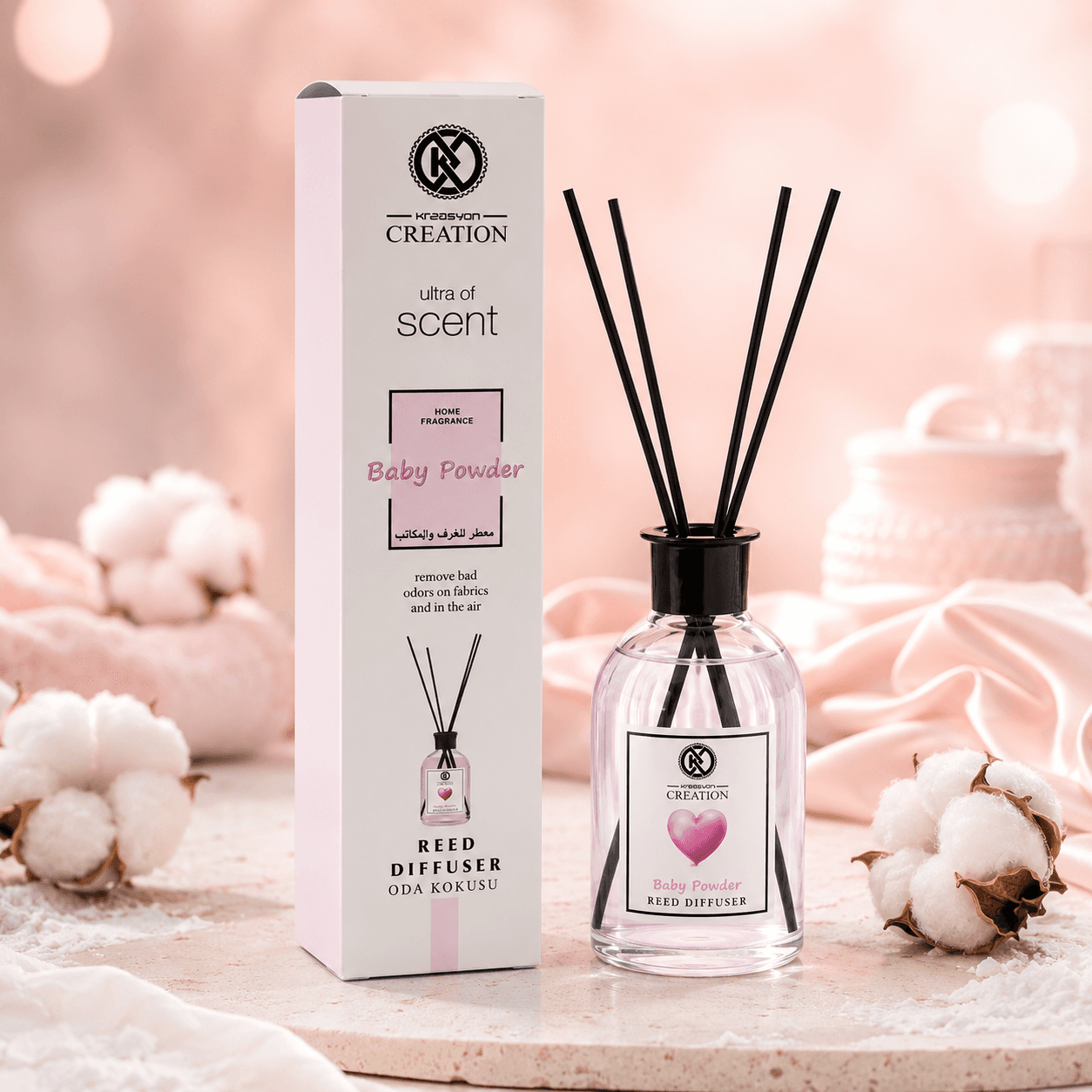 Kreasyon Creation — аромадиффузор для дома, «Baby Powder», 115 мл