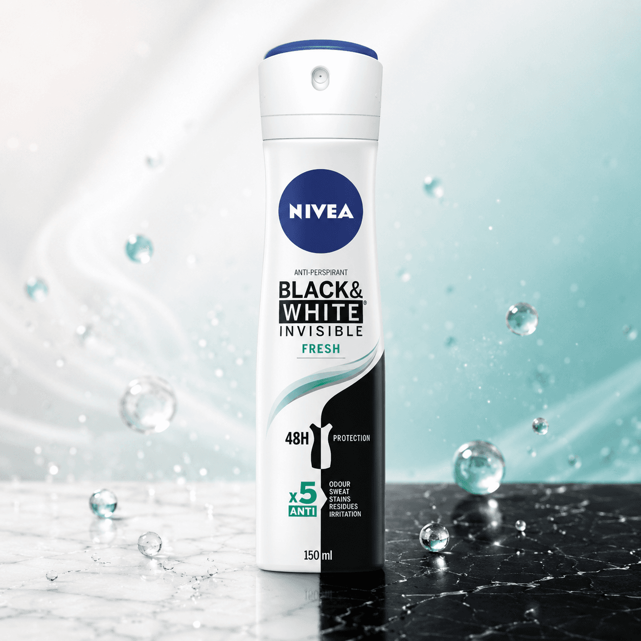 Nivea — дезодорант-антиперспирант (аэрозоль) «Невидимая защита Свежий Clear», 150 мл