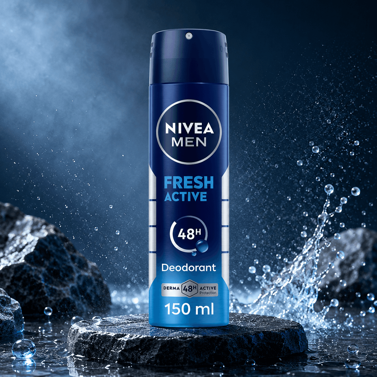 Nivea — дезодорант-антиперспирант мужской (аэрозоль) «Fresh Active», 150 мл