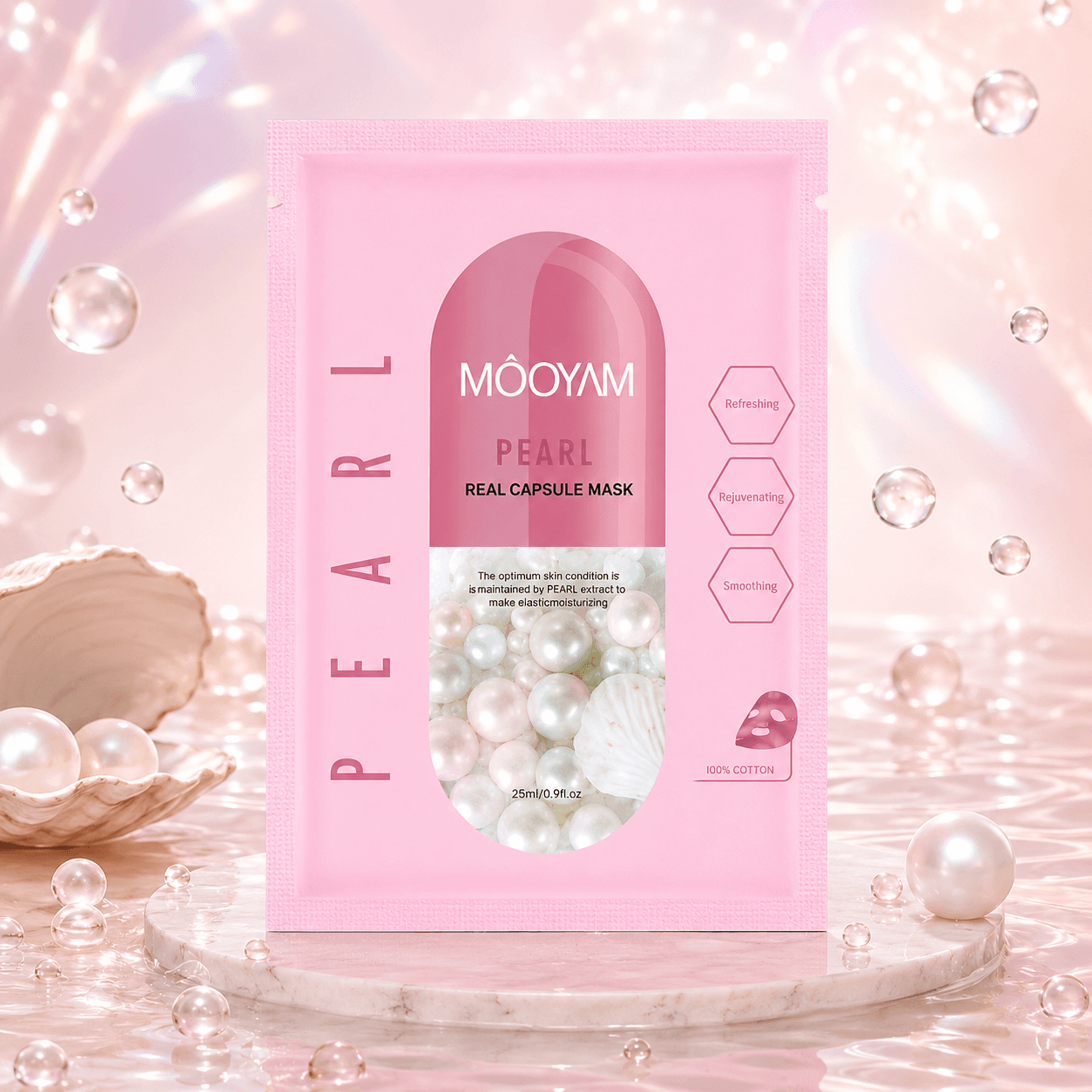 MOOYAM тканевая маска для лица «Pearl»