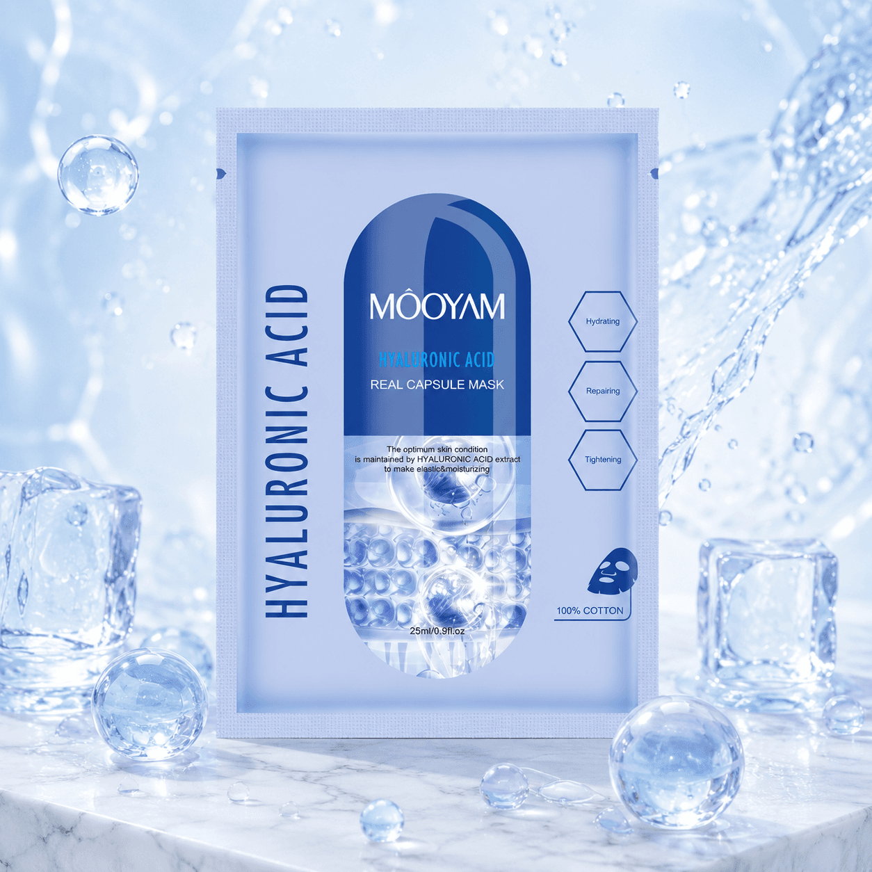 MOOYAM тканевая маска для лица «Hyaluronic acid»