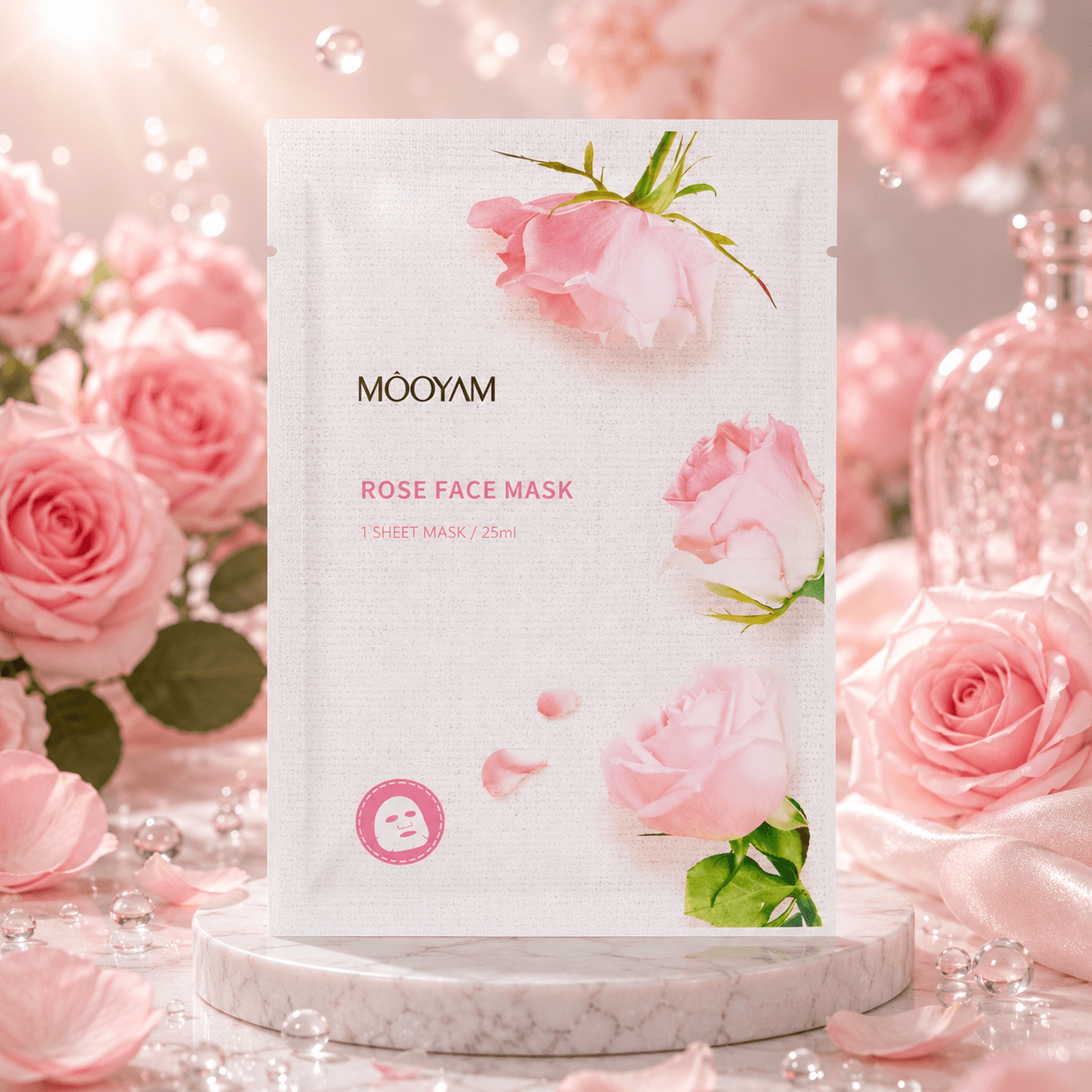 MOOYAM тканевая маска для лица «Rose»