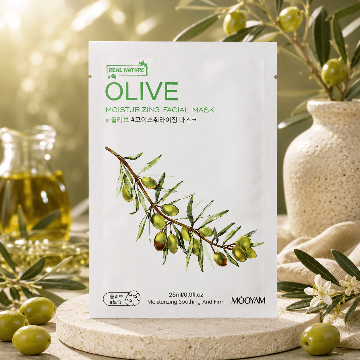 MOOYAM тканевая маска для лица «Olive»