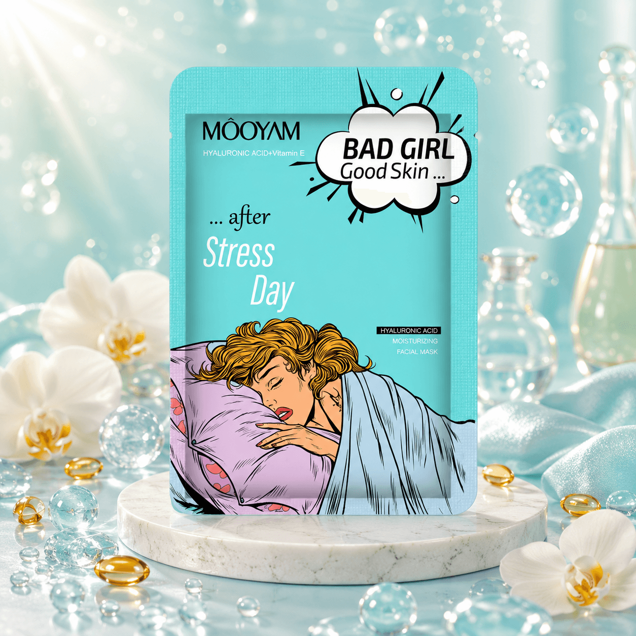 MOOYAM Bad Girl тканевая маска для лица «Stress Day»