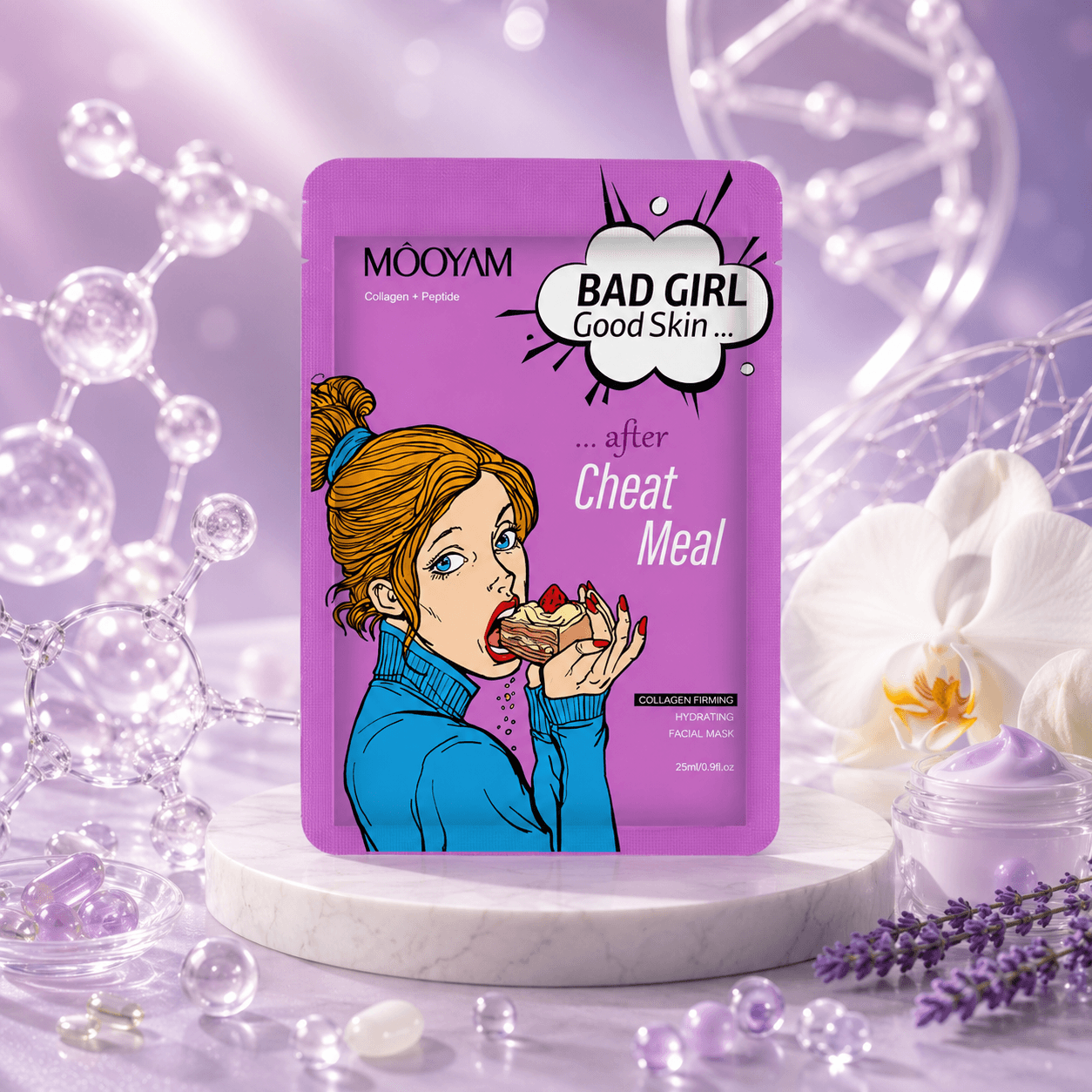 MOOYAM Bad Girl тканевая маска для лица «Cheat Meal»