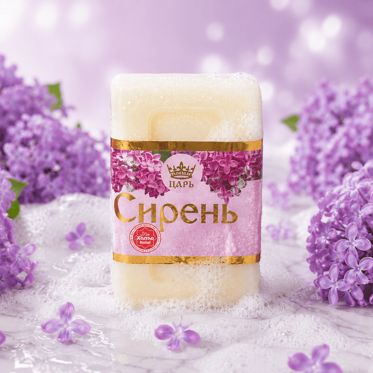 Aroma — туалетное мыло универсальное, «Сирень», 250 г