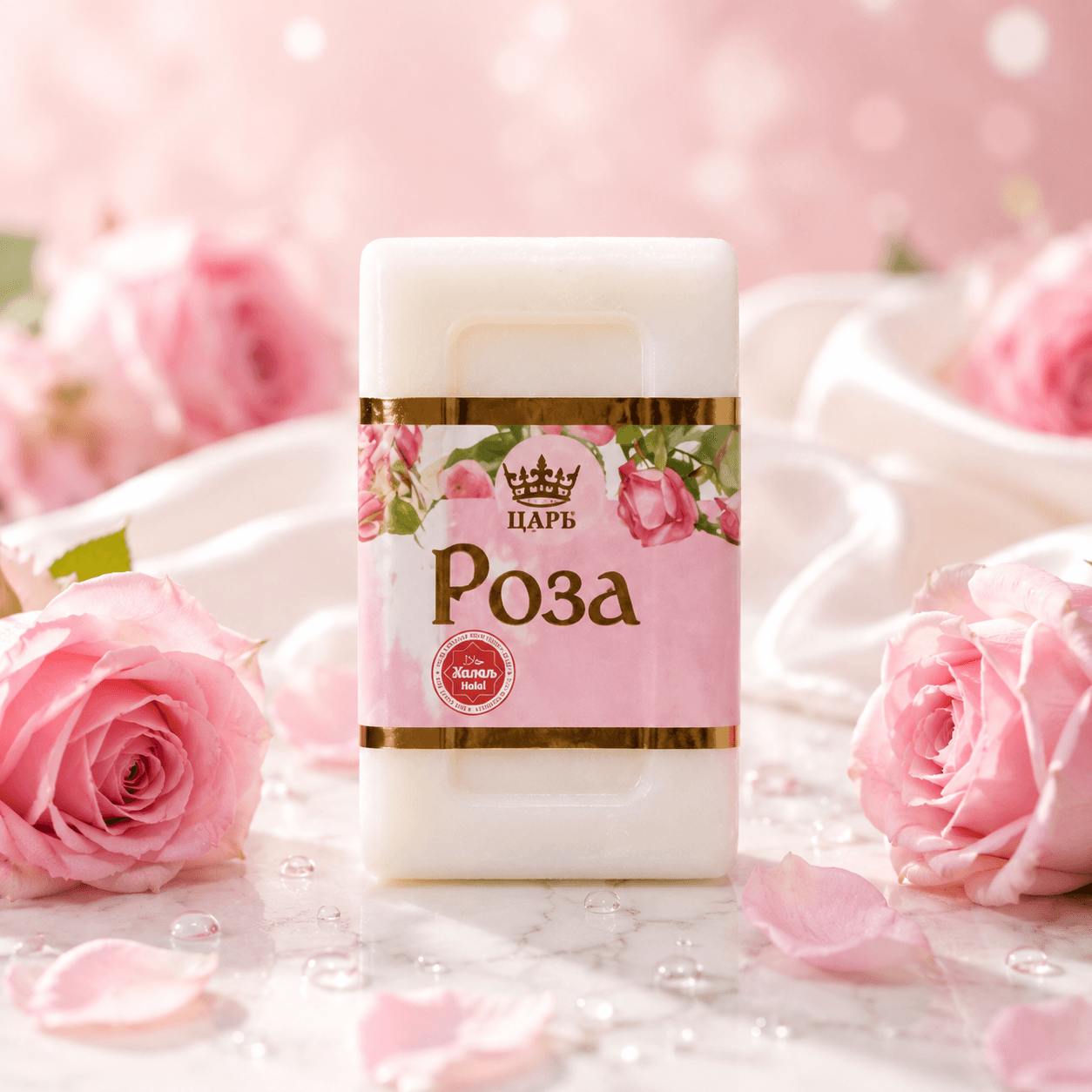 Aroma — туалетное мыло универсальное, «Роза», 250 г