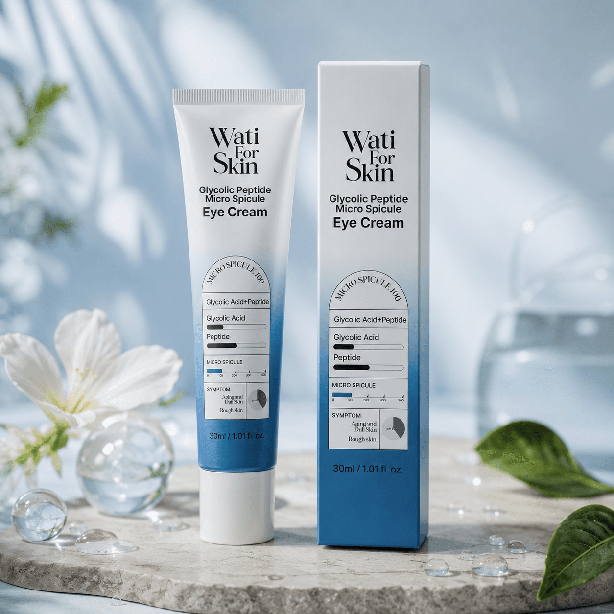 Wati For Skin Glycolic Peptide Micro Spicule Eye Cream — крем для глаз, 30 мл