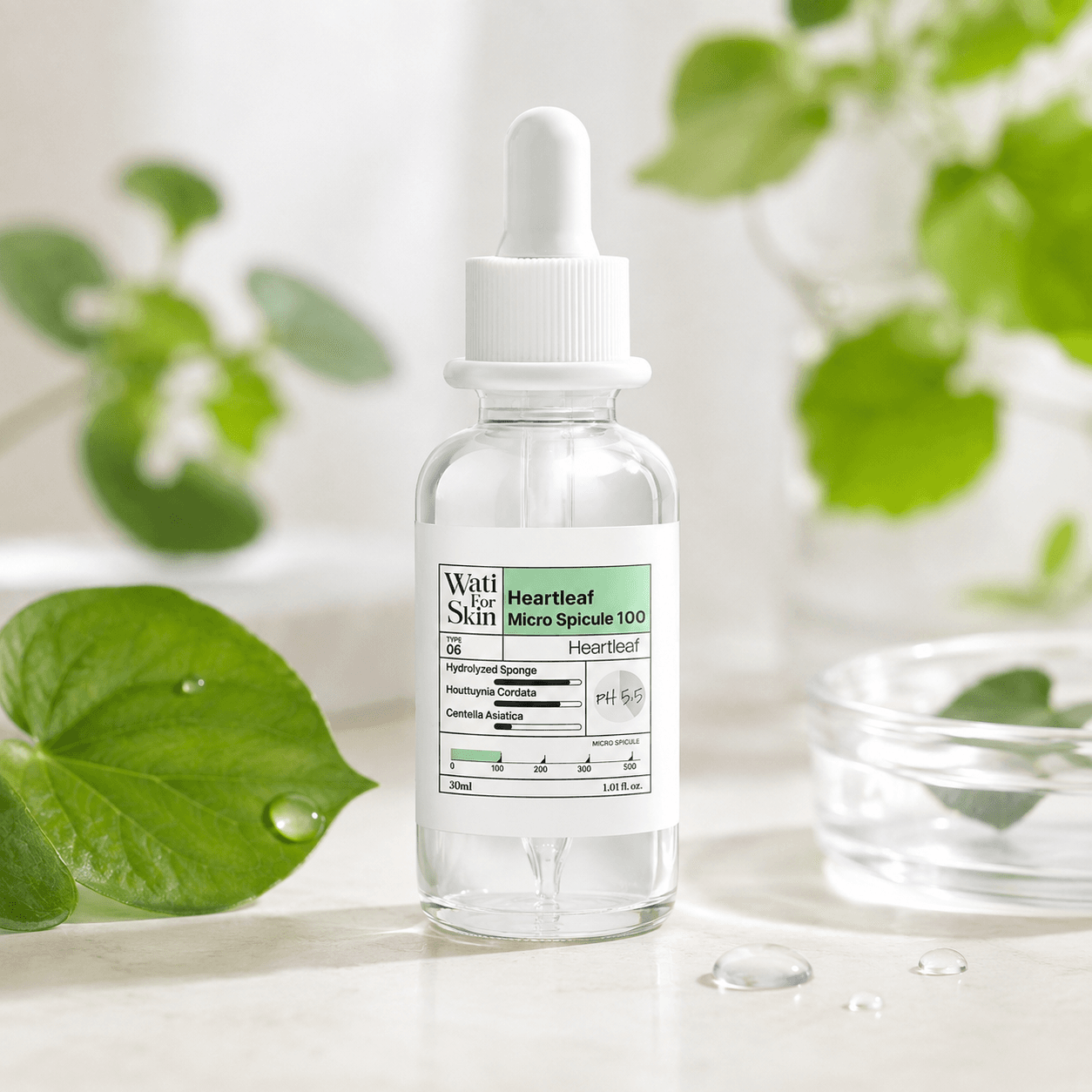 Wati For Skin Heartleaf Essenсe Micro Spicule 100 — эссенция для лица, 30 мл