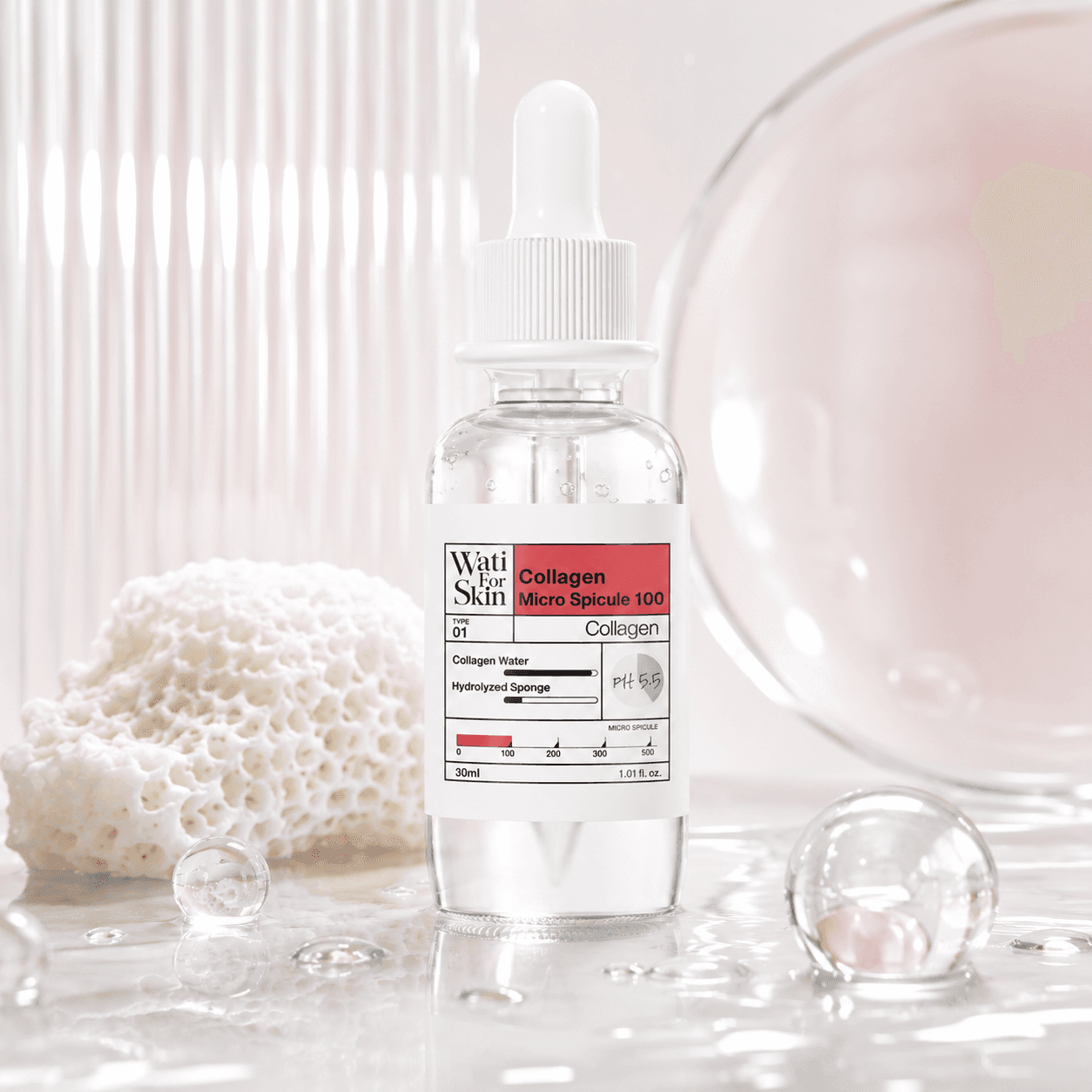 Wati For Skin Collagen Essenсe Micro Spicule 100 — коллагеновая эссенция, 30 мл