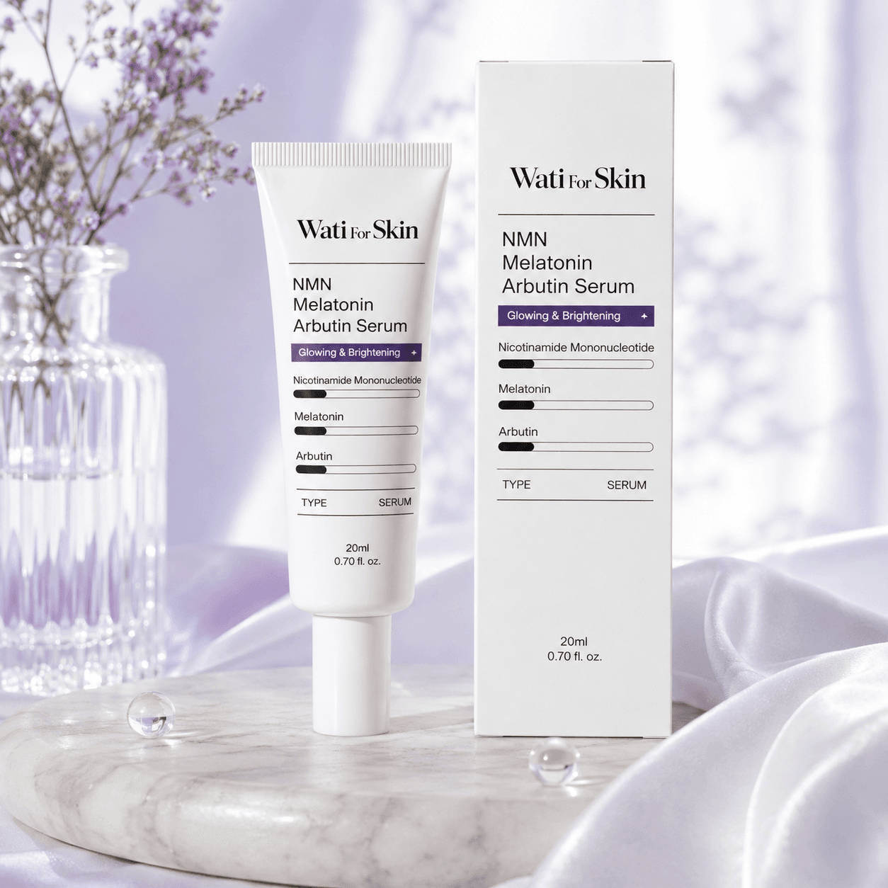 Wati For Skin NMN Melatonin Arbutin Serum — сыворотка, 30 мл