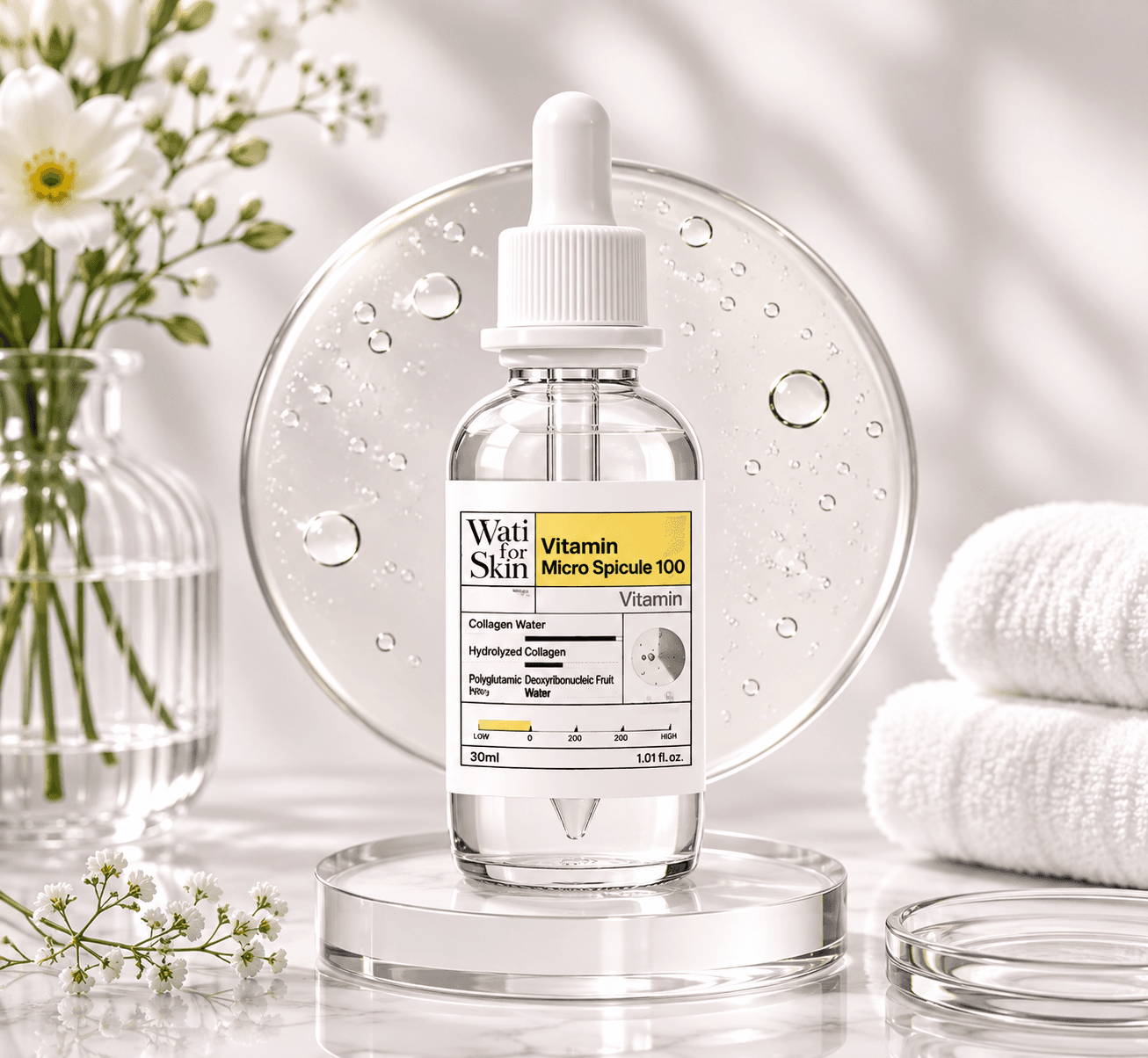 Wati For Skin Vitamin Essenсe Micro Spicule 100 — эссенция для лица, 30 мл