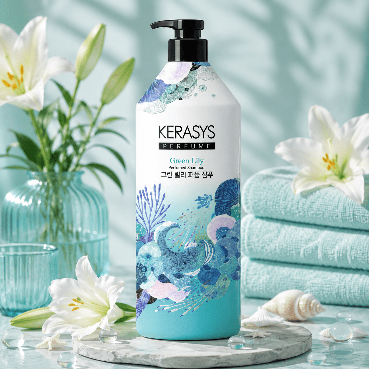 Kerasus — шампунь «Green Lily», 1000 мл