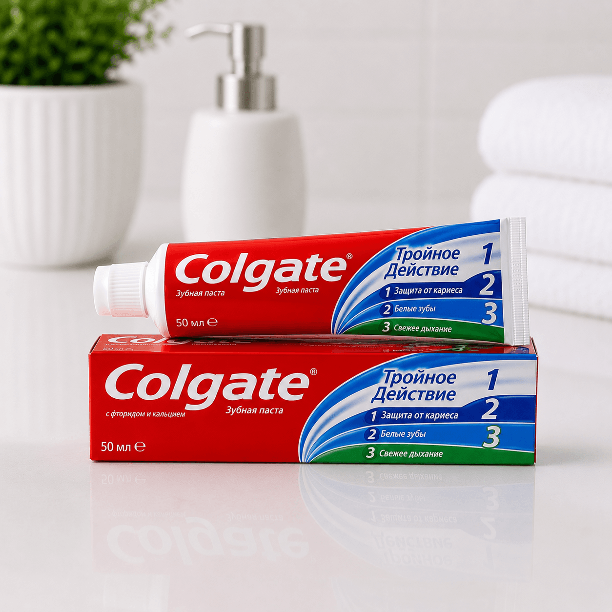 Colgate — зубная паста «Тройное действие», 50 мл