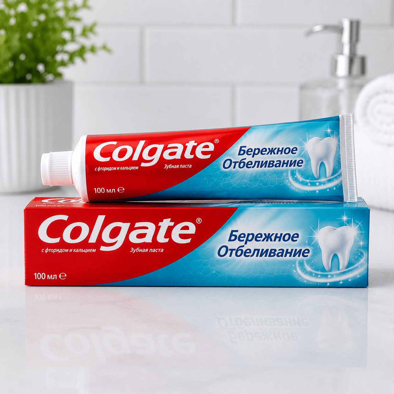 Colgate — зубная паста «Бережное отбеливание», 100 мл