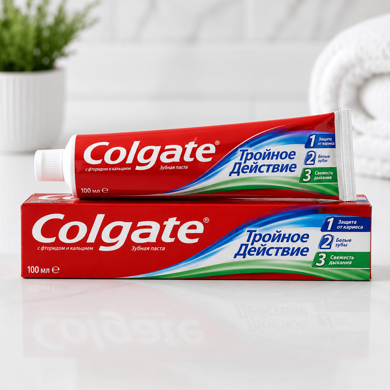 Colgate — зубная паста, «Тройное действие», 100 мл