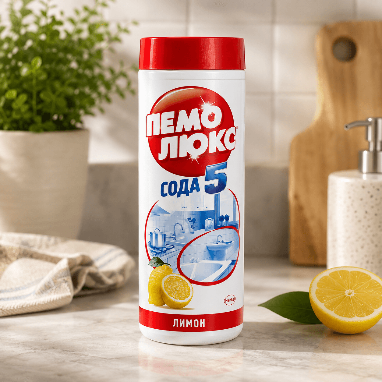 Пемолюкс — чистящее средство «Лимон», 480 г