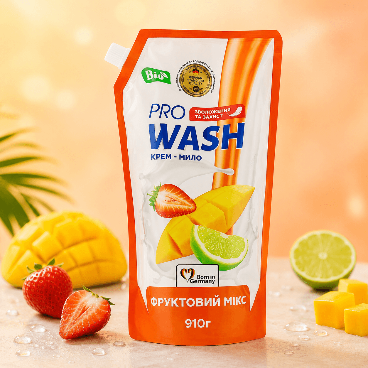 Pro Wash — жидкое крем-мыло (флакон), «Фруктовый микс», 910 г