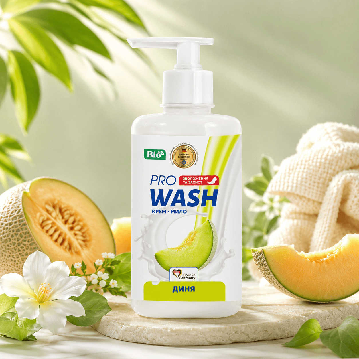Pro Wash — жидкое крем-мыло (флакон), «Дыня», 470 г