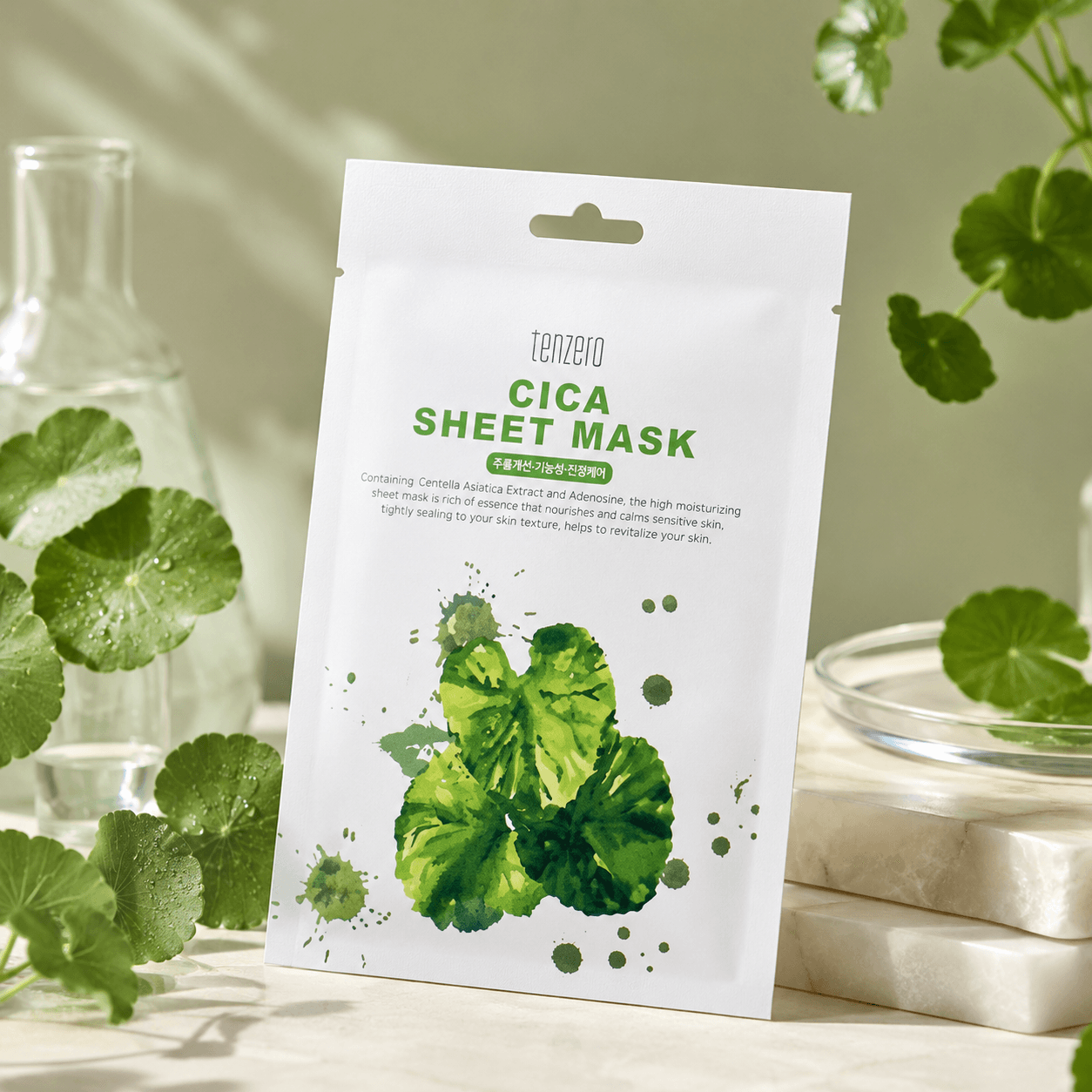 Tenzero тканевая маска для лица «Cica sheet mask»