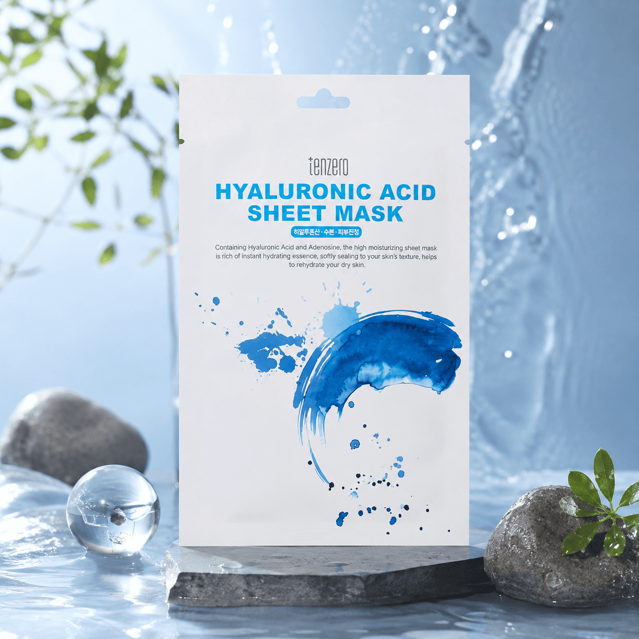 Tenzero тканевая маска для лица «Hyaluronic acid sheet mask»