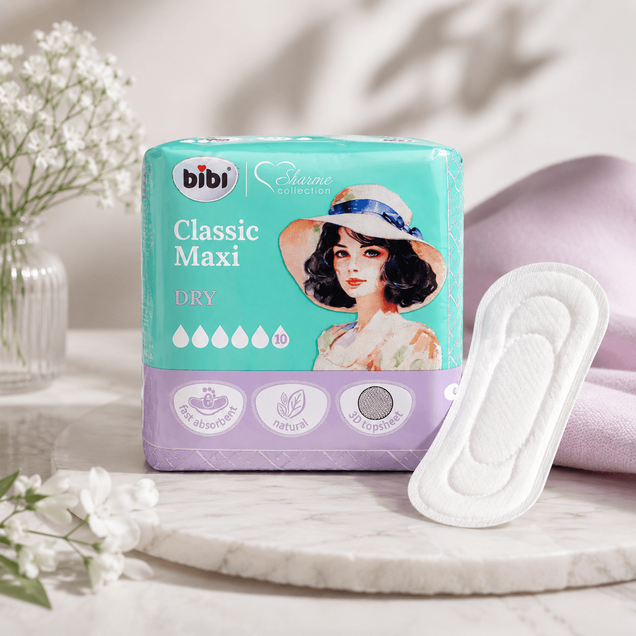 BeBi — гигиенические прокладки, classic Maxi dry 10