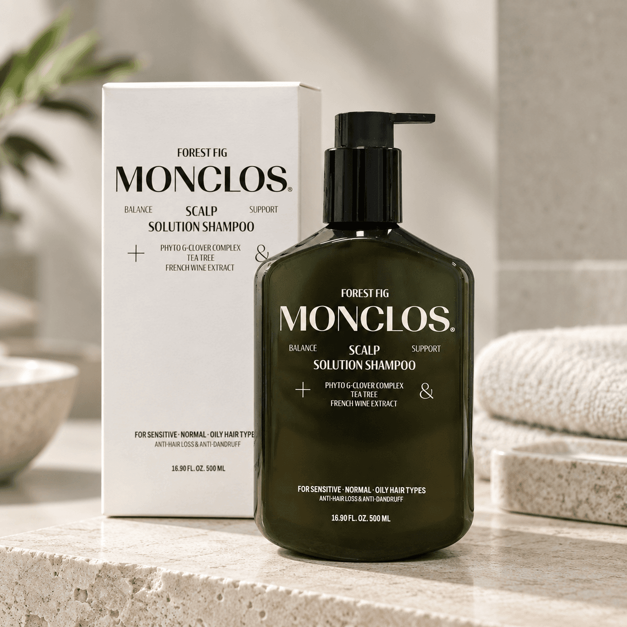 MONCLOS — шампунь «Scalp Solution», 500 мл