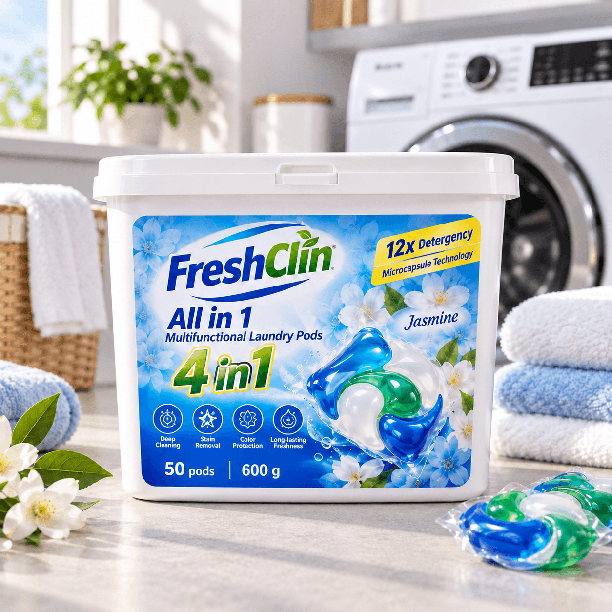 FreshClin 4 в 1 — капсулы (Pods), 600 г
