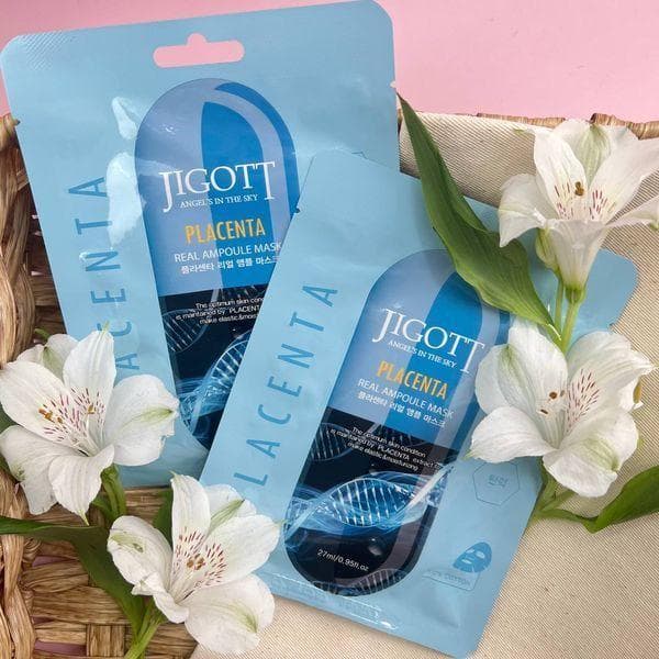 Jigott Placenta Real Ampoule Mask — ампульная сыворотка