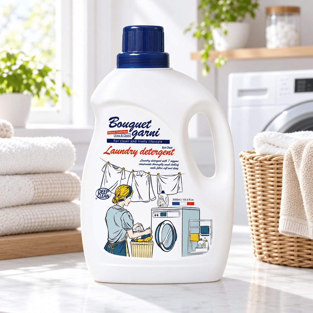 Bouquet Garni — гель для стирки «Eco Clear», 3 л