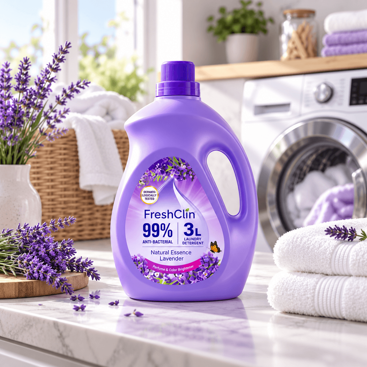 FreshClin — гель для стирки с кондиционером, «Sweet Lily», 3000 мл